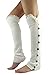 Novawo High Knit Crochet Lace Leg Warmers Long Socks