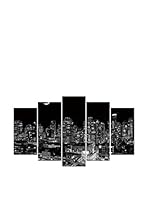 Wall Decor Fotocuadro 5 Piezas Pirámide Blackbass