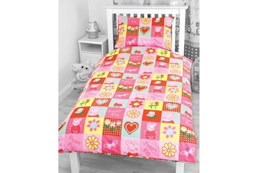 Character World Peppa Pig Spiral Rotary Single Duvet Set