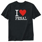 T-SHIRT BLACK   I LOVE CLASSIC PENAL   TRINIDAD AND TOBAGO Large