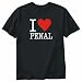 T-Shirt Black " Love Classic Penal " Trinidad And Tobago City