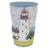 Beacon Point Nautical Lighthouse Tumbler by Blonder Home Accents by Blonder
