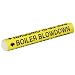 Brady 5636-O High Performance - Wrap Around Pipe Marker, Legend "Boiler Blowdown"