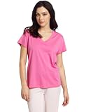 HUE Womens Solid V-Neck Tee