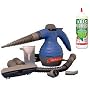 Green Leaf Electric Steam Cleaner For Bed bug Treatment + All Natural 7oz Diatomaceous Earth Bedbug Killer Powder Kit