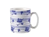 Spode Blue Room Chintz Mug - Flower Buds capacity is 9 ounces and is 3- 1/4 inches tall.