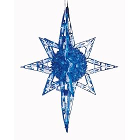 Bethlehem Lighting Indoor/Outdoor 18-Inch 120-Light Star of Bethlehem with Sphere