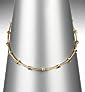 Gold Plated Barrel Snake Necklace