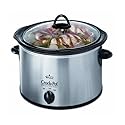 Crock-Pot 3040-BC 4-Quart Round-Shaped Manual Slow Cooker, Stainless Steel