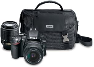 Nikon D3200 24.2 MP CMOS Digital SLR Camera with 18-55mm and 55-200mm Non-VR DX Zoom Lenses Bundle