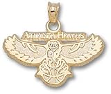 Atlanta Hawks Solid 14K Gold Logo 1'' Pendant