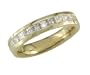 18k Yellow Gold 3/4ctw Princess-cut Diamond  Band (H, SI2)