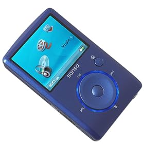 SanDisk Sansa Fuze 4GB MP3 Player with Radio and MicroSD/SDHC Slot - Blue