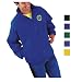 UltraClub - Adult Hooded Zip-Front Pack-Away Jacket (8929) Image