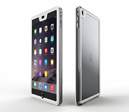 roocase iPad Mini 3 Case - Gelledge iPad Mini Premium Hybrid PC / TPU Full Body Protective Case Cover (Alpine White) for Apple iPad Mini 3 (2014) - Compatible with Mini 1 / 2