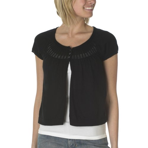 Juniors' Mossimo Supply Co. Cap-Sleeve Flyaway Cardigan - Ebony