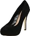 Steve Madden Women's Traisie Pump,Black Suede,10 M US