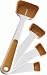 Chef'n SleekStor Swivel Spoons, Apricot/Meringue