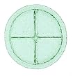 Clear Spanish Recycled Glass Textured Divided Serving Tray 13.5"D