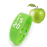 Foxnovo Waterproof 3D Sensor LED Calorie Pedometer Watch Sleep Monitor(Green)