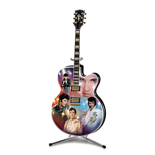 Elvis Presley Rockin' Through The Years Guitar Collector Plate by The Bradford Exchange
