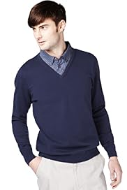 XS Cotton Rich Striped Mock Shirt Jumper