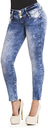 Colombian Push Up Jeans Levanta Cola High Waist Skinny Jeans Stretch Jeans
