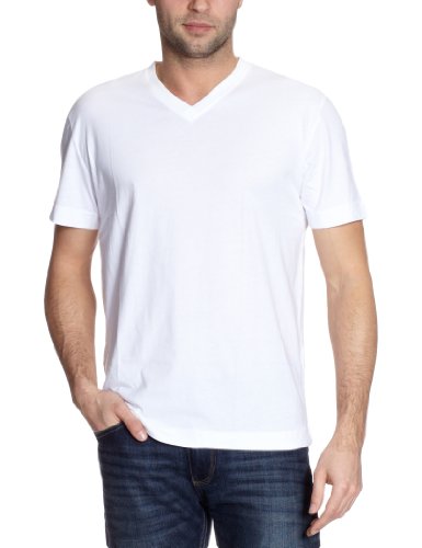 TOM TAILOR Herren T-Shirt 10225110910/2pack V-neck T-Shirt 1/2, Gr. 48 (M), Wei&szlig; (2000) Preisvergleich