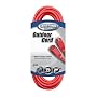 Coleman Cable 02407 14/3 SJTW Vinyl Outdoor Extension Cord, Red, 25-Foot