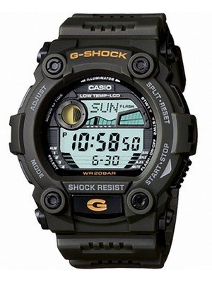 Casio Men's G-7900-3DR G-Shock Green Resin Digital Dial Watch