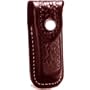 Embossed Brown Leather Pouch for Fisherman Swiss Army Knife