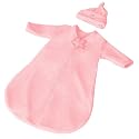 Kiddopotamus Dreamsie Luxe Sleeper & Sleep Cap Double Velboa, Pink
