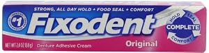 Fixodent Complete Original Denture Adhesive Cream 2.4 Oz