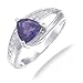 7MM 1.10CT Amethyst Ring In Sterling Silver In title=