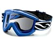 Smith Option OTG LST Motorcycle Goggles Blue Frame w/Light Sensitive Photochromic Lens