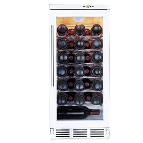 <b>Vinotemp VT-32 32-Bottle Front-Venting Wine Chiller, White</b>