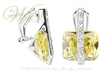 STUDIO 925: *CANARY CZ FIREBOLT EARRINGS*