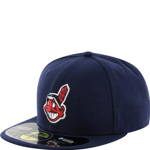 MLB Cleveland Indians Authentic On Field Alternate 2 59Fifty Fitted Cap, Navy, 7.25
