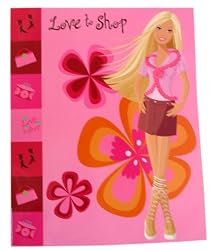 Barbie Fashion School Supplies - 6 pcs Barbie Portfolio Folders set