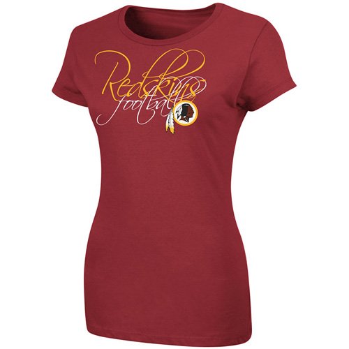 Washington Redskins Ladies Franchise Fit II T-Shirt - Burgundy (Small)