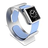 spinido® Apple Watch 専用 充電 スタンド 新品 アップル ウォッチ アルミニウム製 38mm / 42mm 全Models 適用クレードル ドック 充電 スタンド (silver)
