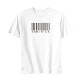 T-Shirt White  Barcode Dominica  Country