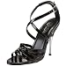 Pleaser Women's Entice-115 Ankle-Strap Sandal,Black Patent,13 M US