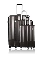 Travel One Set de 3 trolleys rígidos Melton (Gris)
