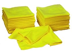 Eurow Microfiber Premium 16in x 16in 350 GSM Cleaning Towels 36-Pack