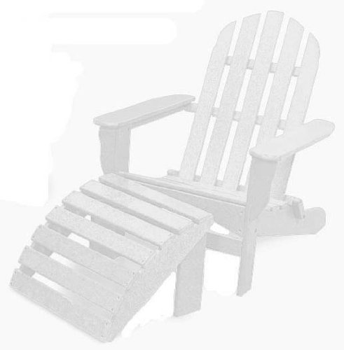 Adirondack Chair Only - White (White) (34H x 29W x 35D)