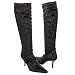 Cole Haan Lydia Tall Black Velvet Stretch Boot