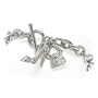 Silver Shoe Intricate Design Fashion Charm Toggle Bracelet