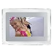 eMotion Digital Photo Frame - Silver/ Clear (7")