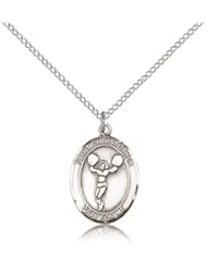 Sterling Silver St. Christopher/Cheerleading Penda